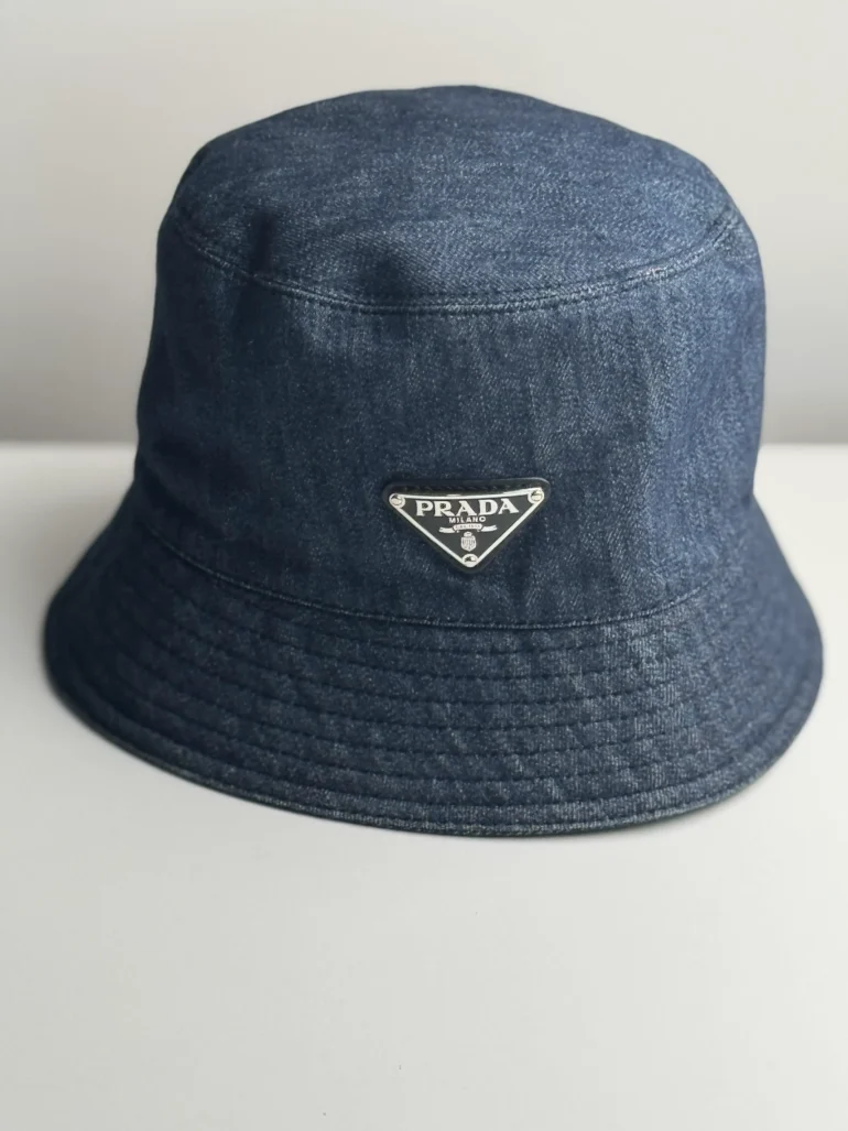 Pre Owned Prada Denim Bucket Hat (Small)