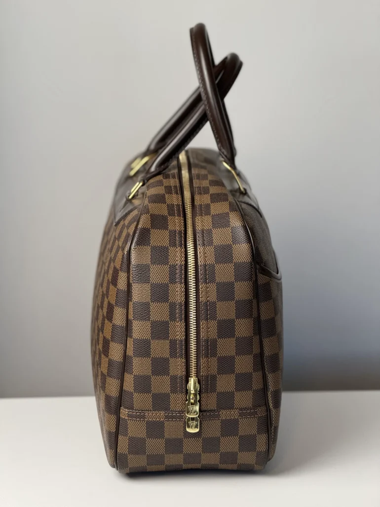 Pre Owned Louis Vuitton Damier Ebene Deauville Top Handle Bag