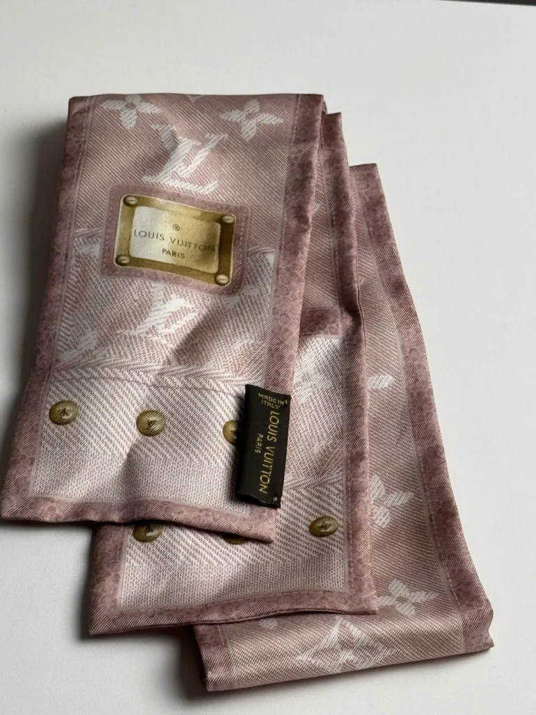 Pre Owned Louis Vuitton Monogram New Denim Bandeau Cherry