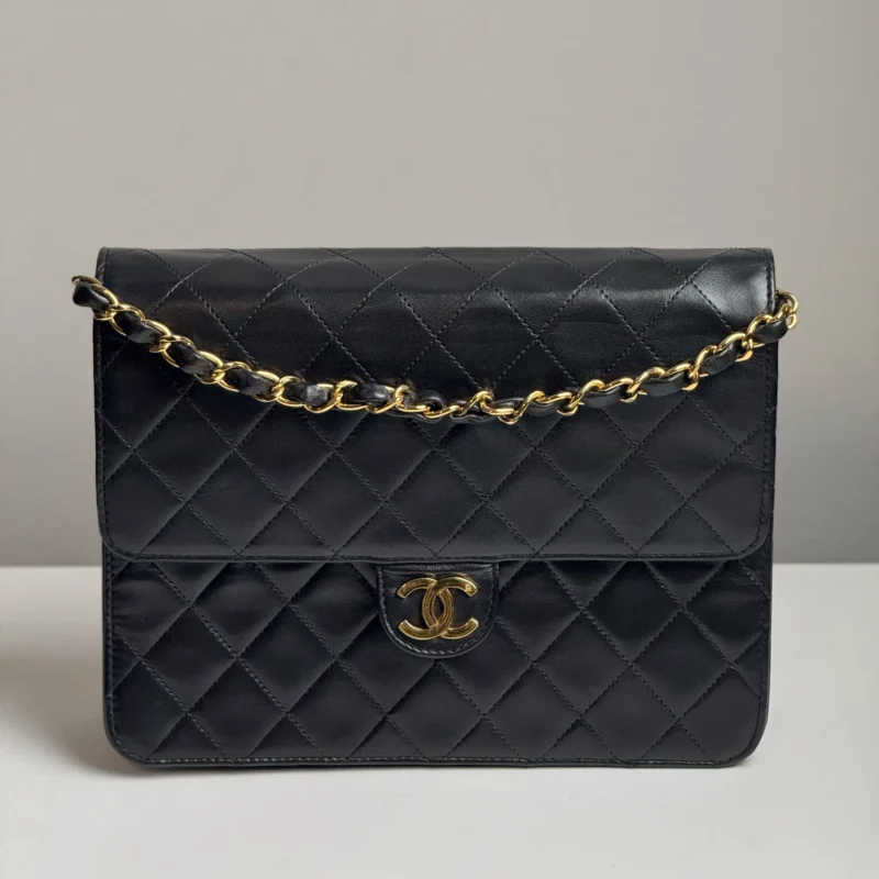Pre Owned CHANEL Vintage Single Flap Shoulder Bag