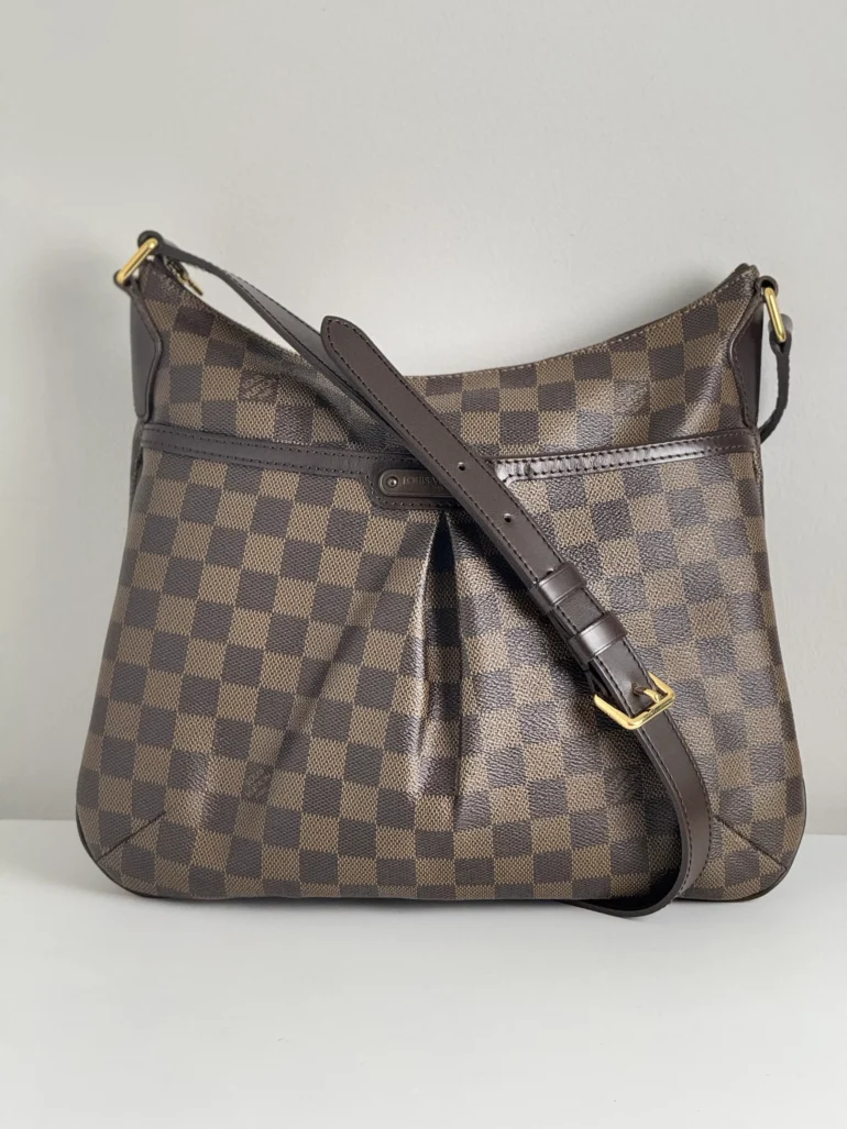 Pre Owned Louis Vuitton Damier Ebene Bloomsbury PM Crossbody Bag