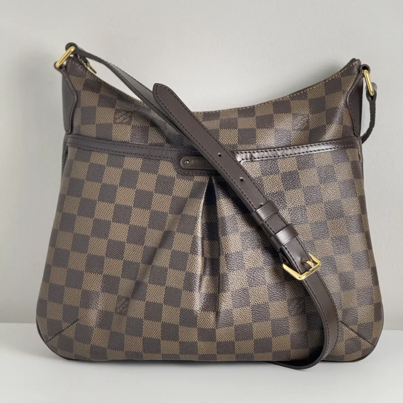 Pre Owned Louis Vuitton Damier Ebene Bloomsbury PM Crossbody Bag