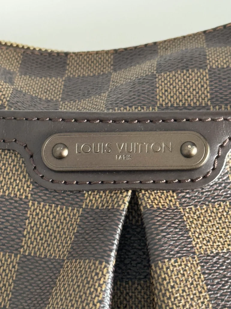 Pre Owned Louis Vuitton Damier Ebene Bloomsbury PM Crossbody Bag