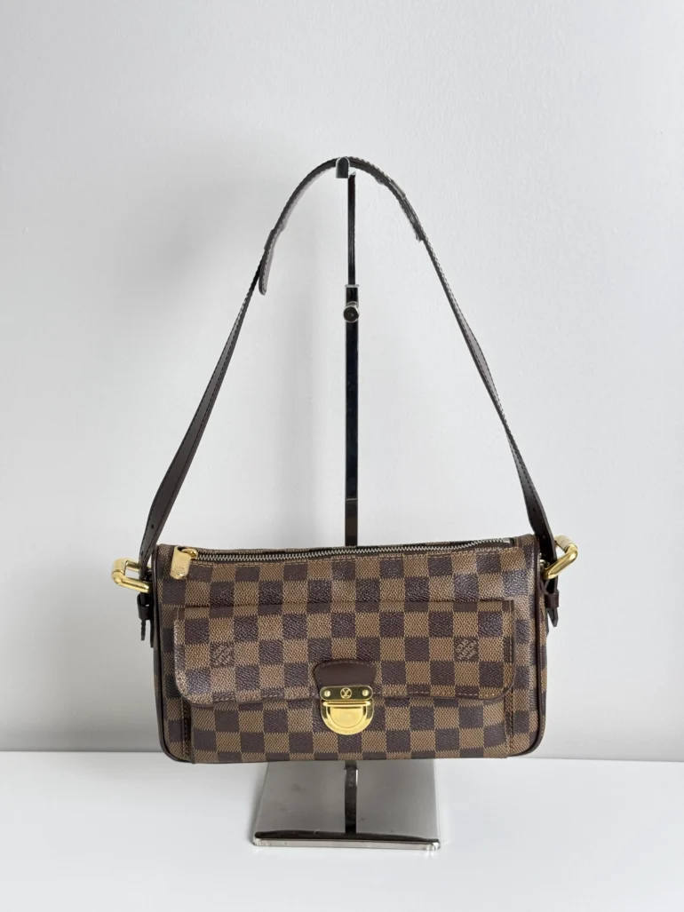 Pre-Owned Louis Vuitton Damier Ebene Ravello GM Shoulder Bag