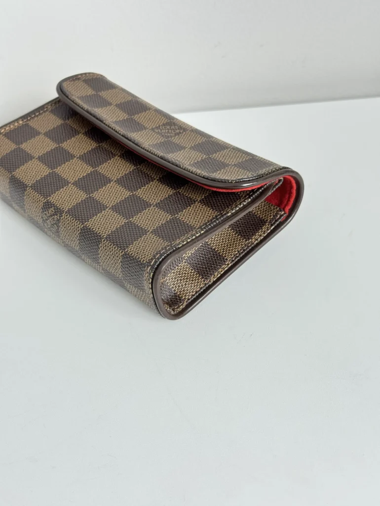 Pre Owned Louis Vuitton Damier Ebene Pochette Florentine Small 41 inches