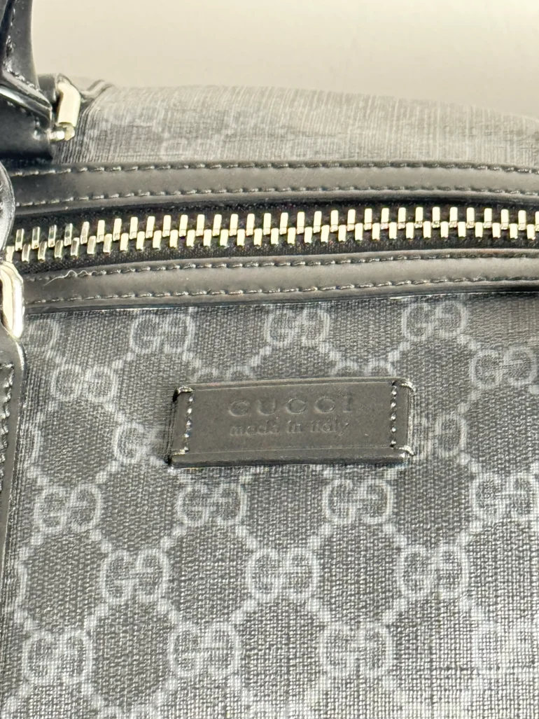 Pre Owned Gucci GG Supreme Coated Carry On Duffle Bag