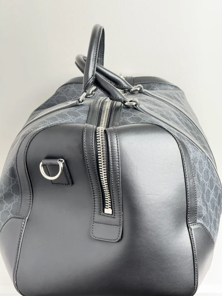 Pre Owned Gucci GG Supreme Coated Carry On Duffle Bag