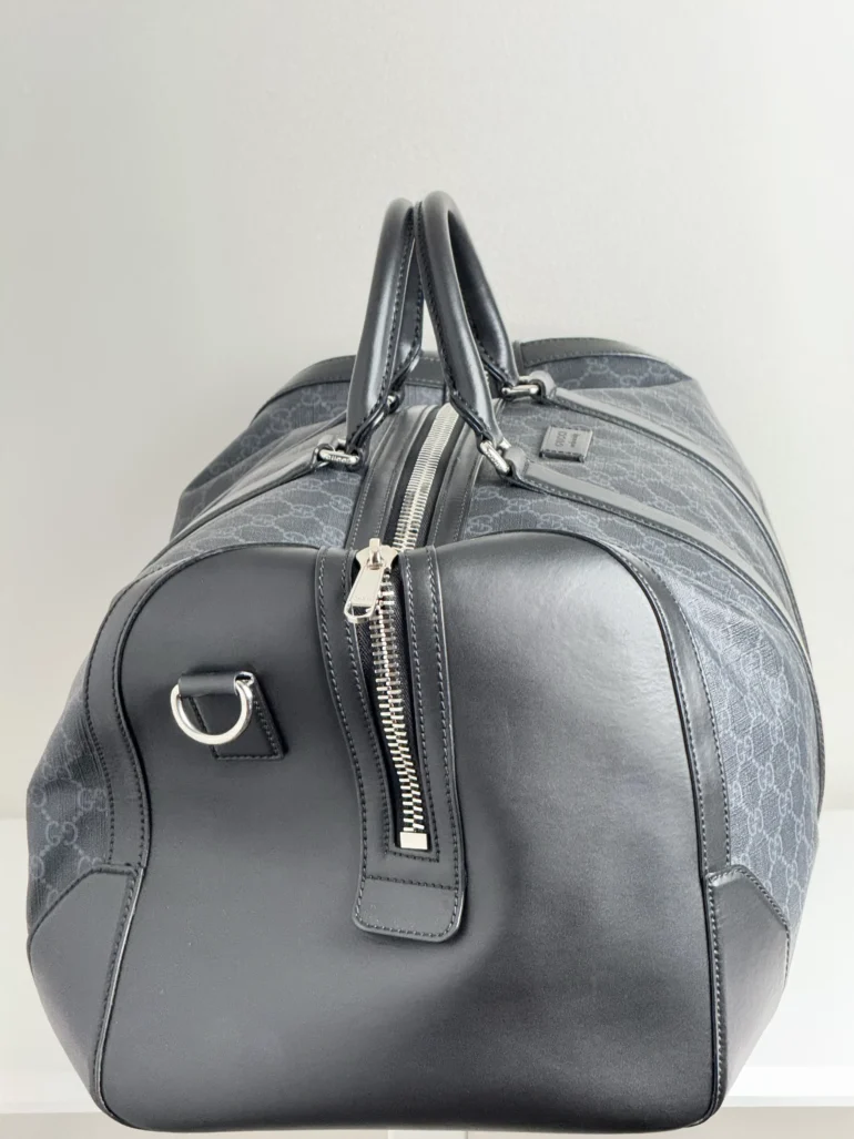 Pre Owned Gucci GG Supreme Coated Carry On Duffle Bag