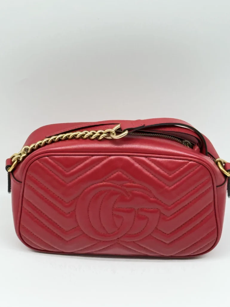 Pre Owned GUCCI GG Marmont Mini Crossbody Camera Bag