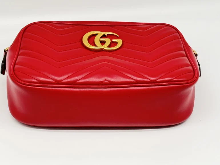 Pre Owned GUCCI GG Marmont Mini Crossbody Camera Bag
