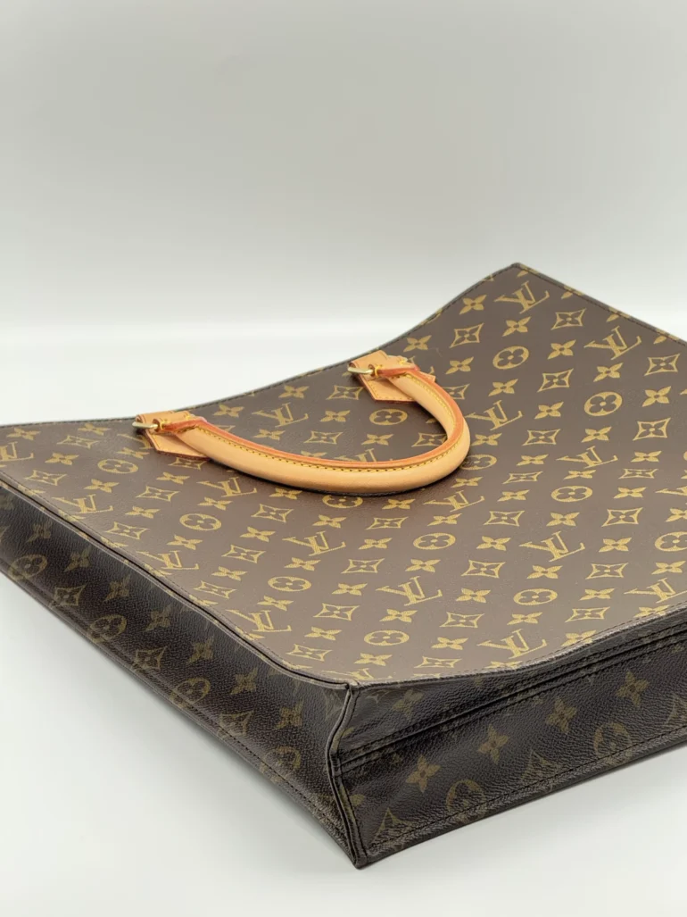Pre Owned Louis Vuitton Monogram Sac Plat Canvas Tote