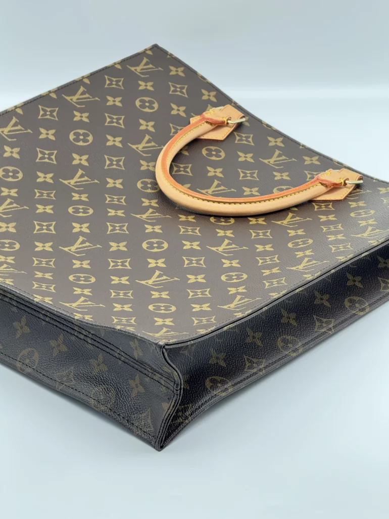 Pre Owned Louis Vuitton Monogram Sac Plat Canvas Tote