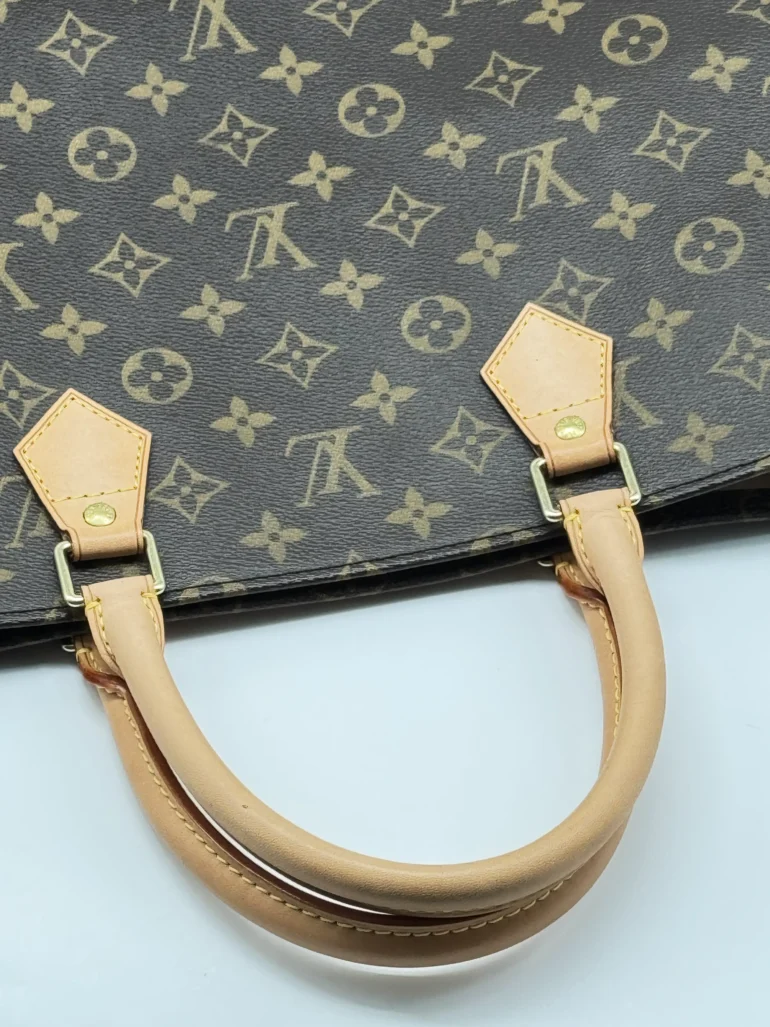 Pre Owned Louis Vuitton Monogram Sac Plat Canvas Tote