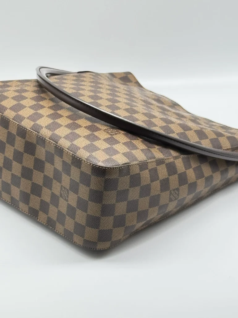 Pre Owned Louis Vuitton Looping GM Damier Ebene Shoulder Bag