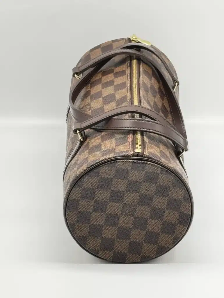 Pre Owned Louis Vuitton Papillion Damier Ebene Top Handle Bag