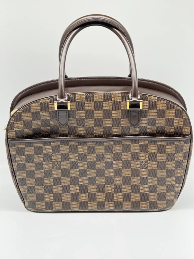 Pre Owned Louis Vuitton Sarria Horizontal Damier Ebene Top Handle Bag