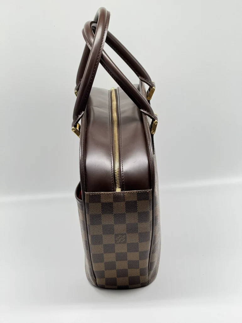 Pre Owned Louis Vuitton Sarria Horizontal Damier Ebene Top Handle Bag