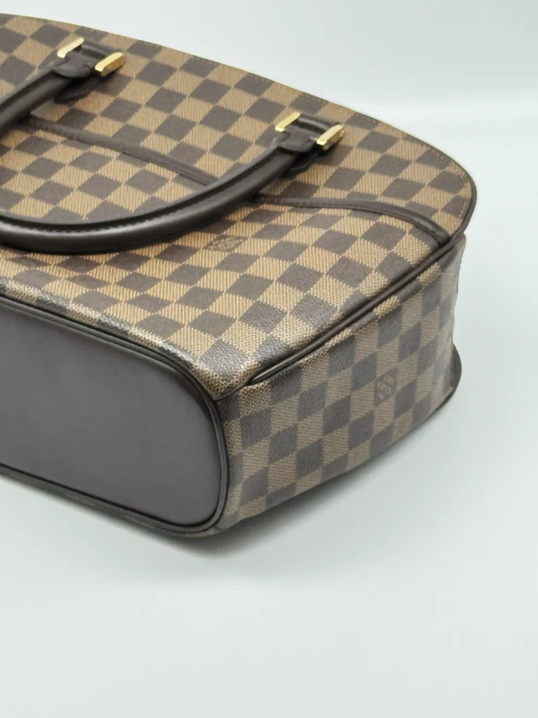 Pre Owned Louis Vuitton Sarria Horizontal Damier Ebene Top Handle Bag