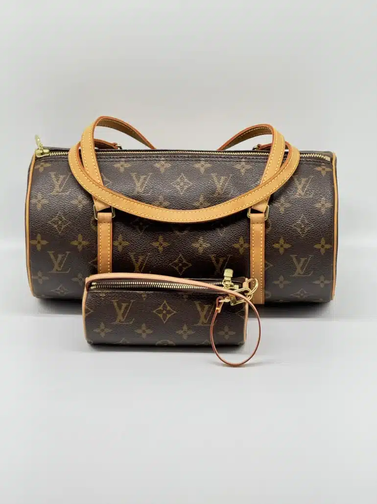 Pre Owned Louis Vuitton Papillion Monogram Top Handle Bag