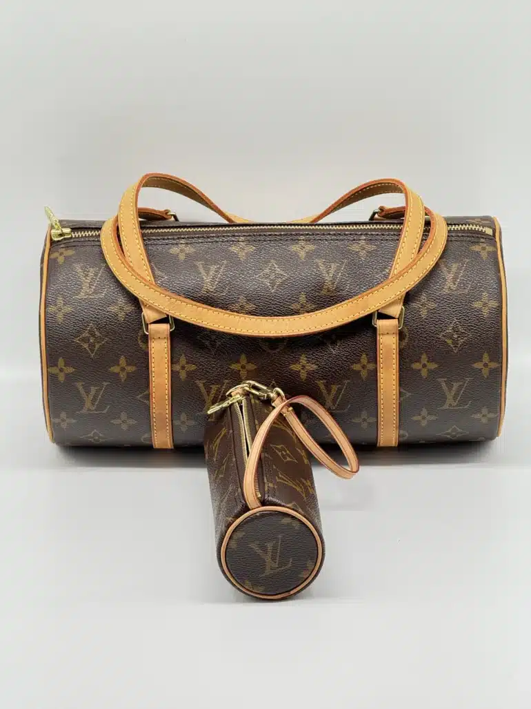 Pre Owned Louis Vuitton Papillion Monogram Top Handle Bag