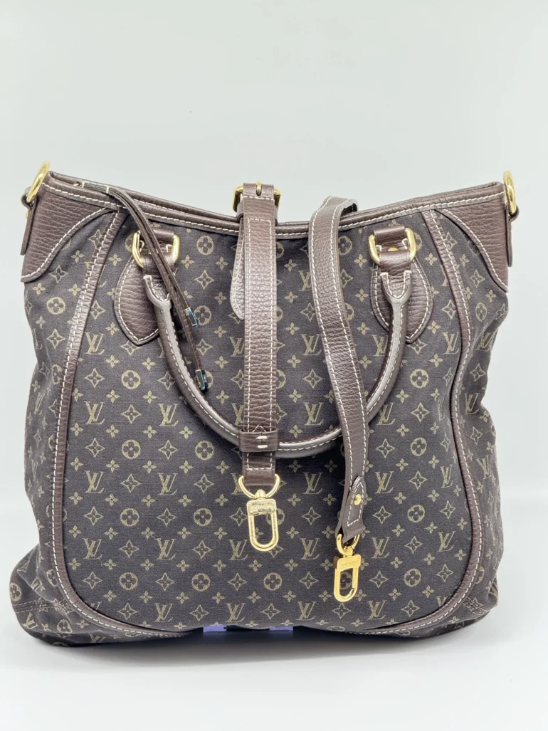 Pre Owned Louis Vuitton Mini Lin Besace Angele Monogram Top Handle Bag