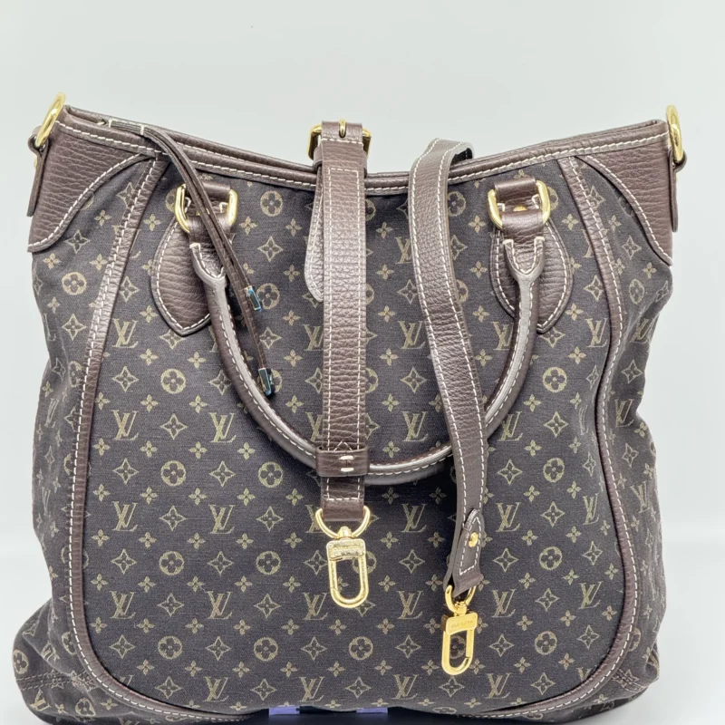 Pre Owned Louis Vuitton Mini Lin Besace Angele Monogram Top Handle Bag