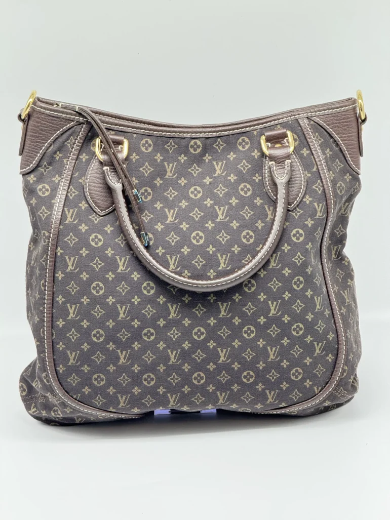 Pre Owned Louis Vuitton Mini Lin Besace Angele Monogram Top Handle Bag