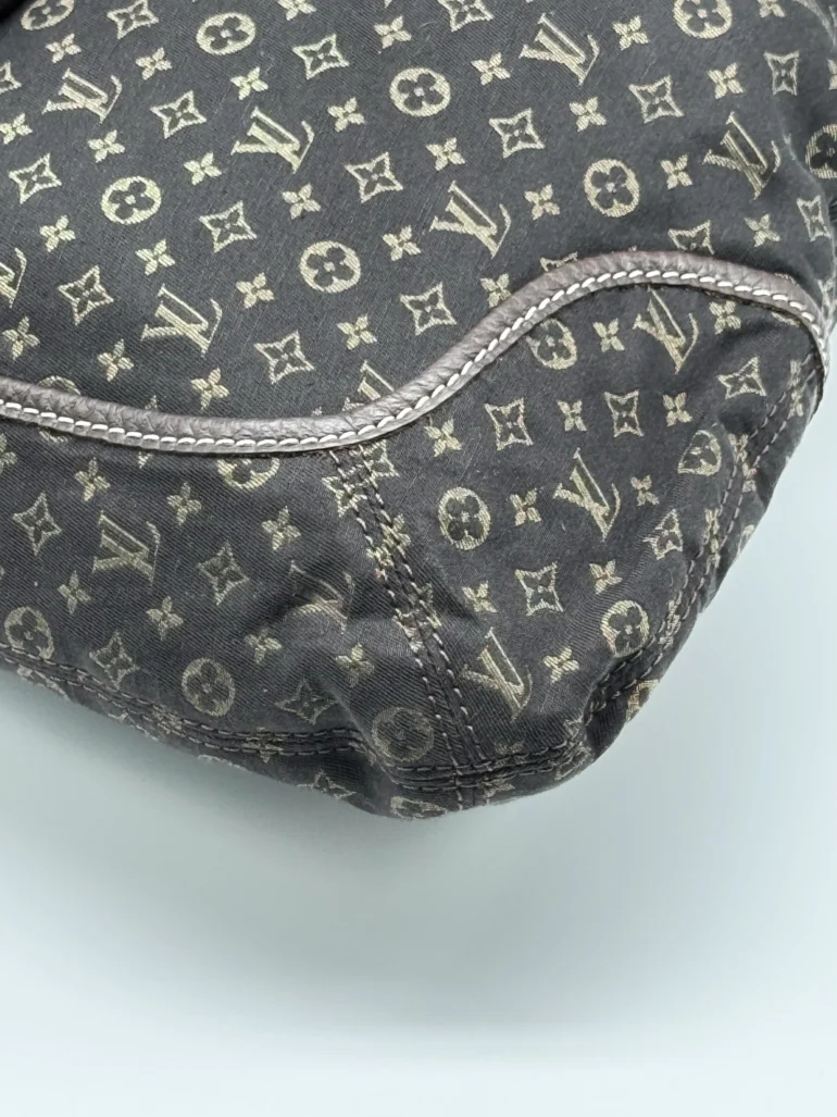 Pre Owned Louis Vuitton Mini Lin Besace Angele Monogram Top Handle Bag