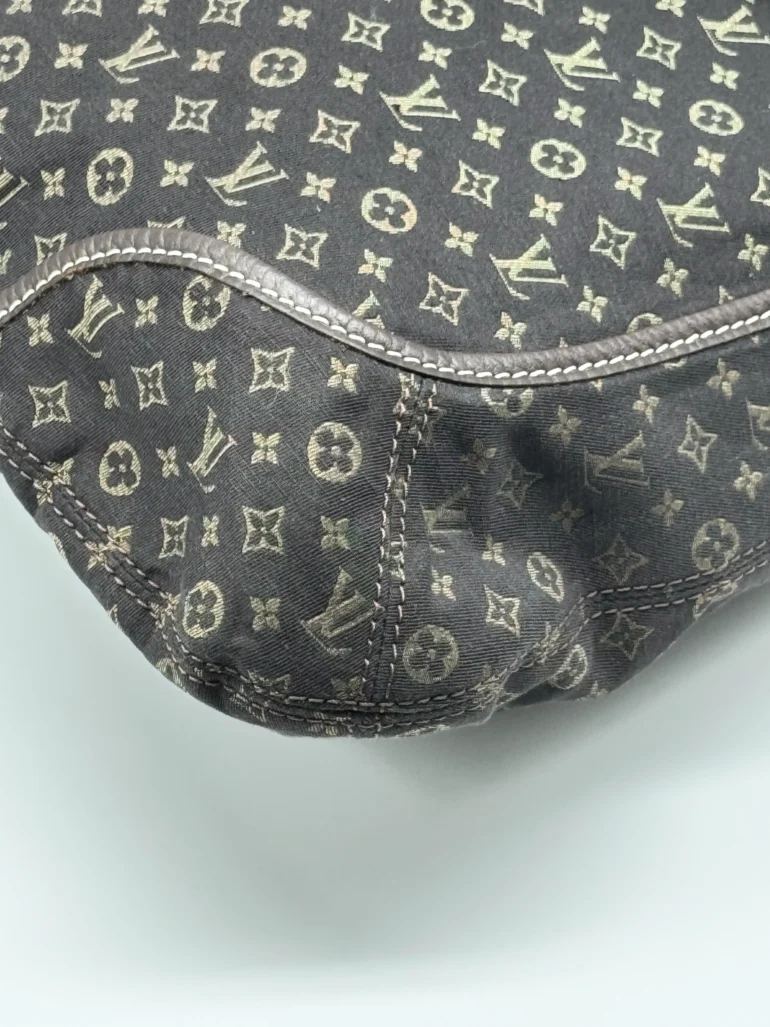 Pre Owned Louis Vuitton Mini Lin Besace Angele Monogram Top Handle Bag