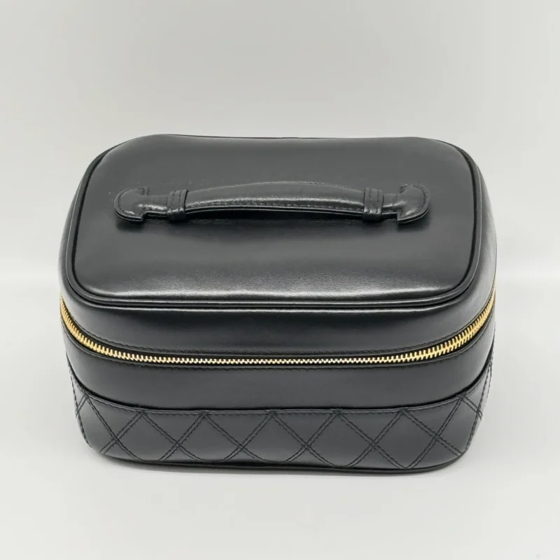 Pre Owned Chanel CC Vanity Cosmetic Case Top Handle