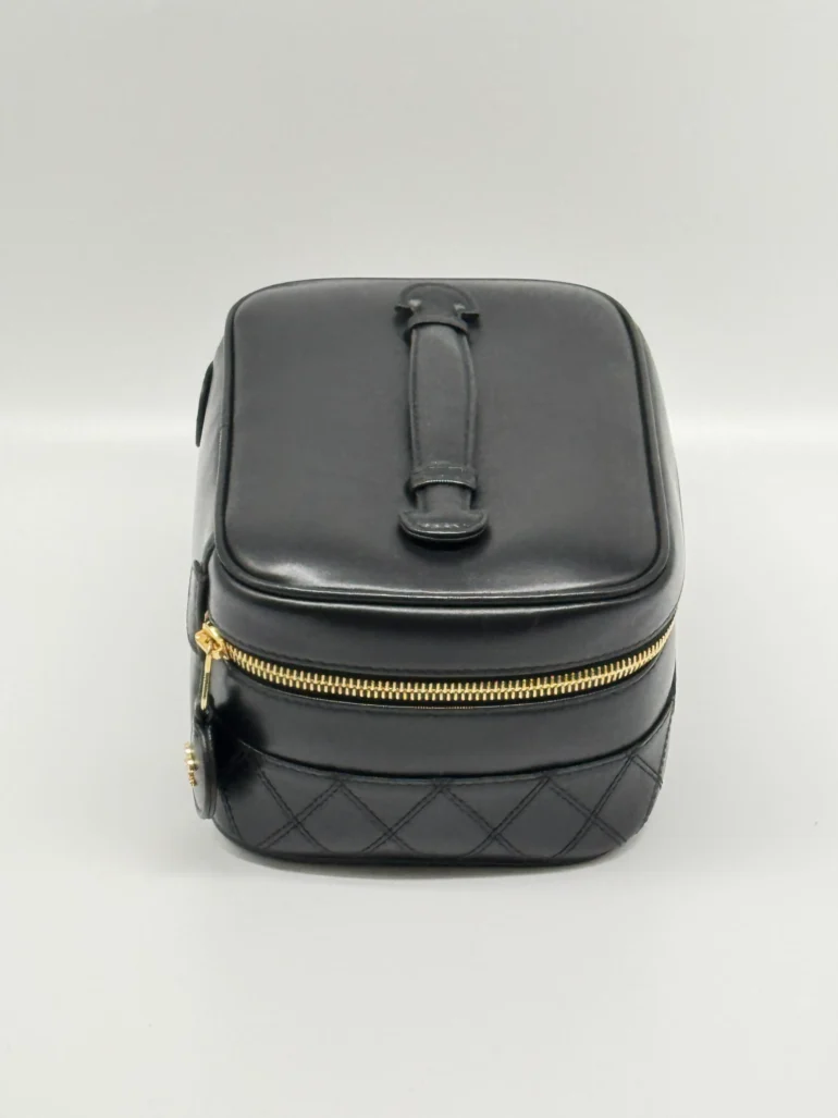 Pre Owned Chanel CC Vanity Cosmetic Case Top Handle