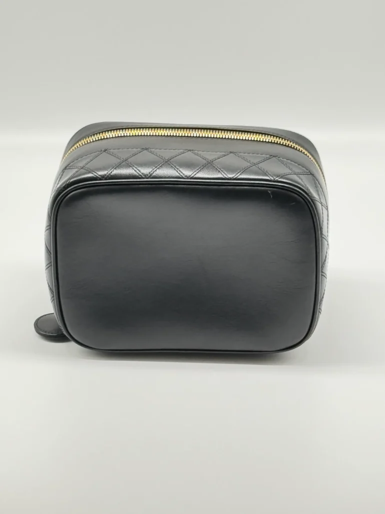 Pre Owned Chanel CC Vanity Cosmetic Case Top Handle