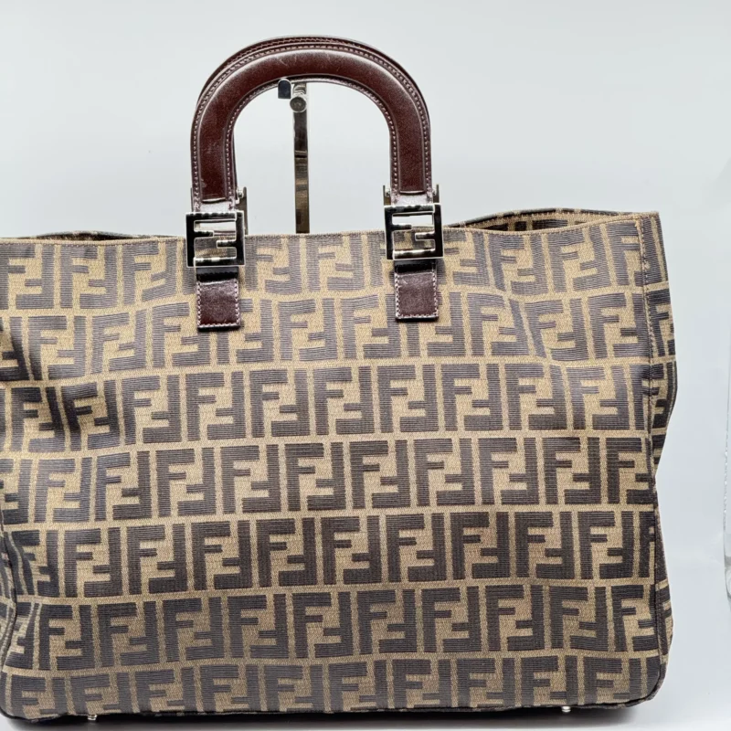Pre Owned Fendi Zucca Top Handle Tote