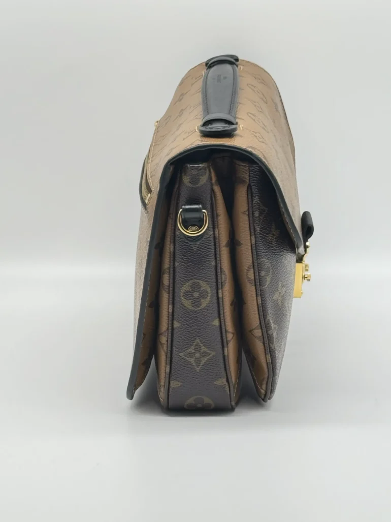 Pre Owned Louis Vuitton Pochette Mettis Reverse Monogram Shoulder Bag