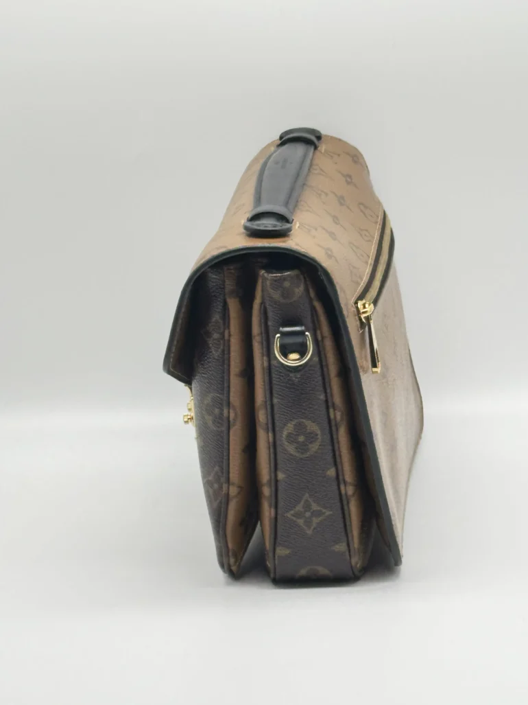 Pre Owned Louis Vuitton Pochette Mettis Reverse Monogram Shoulder Bag