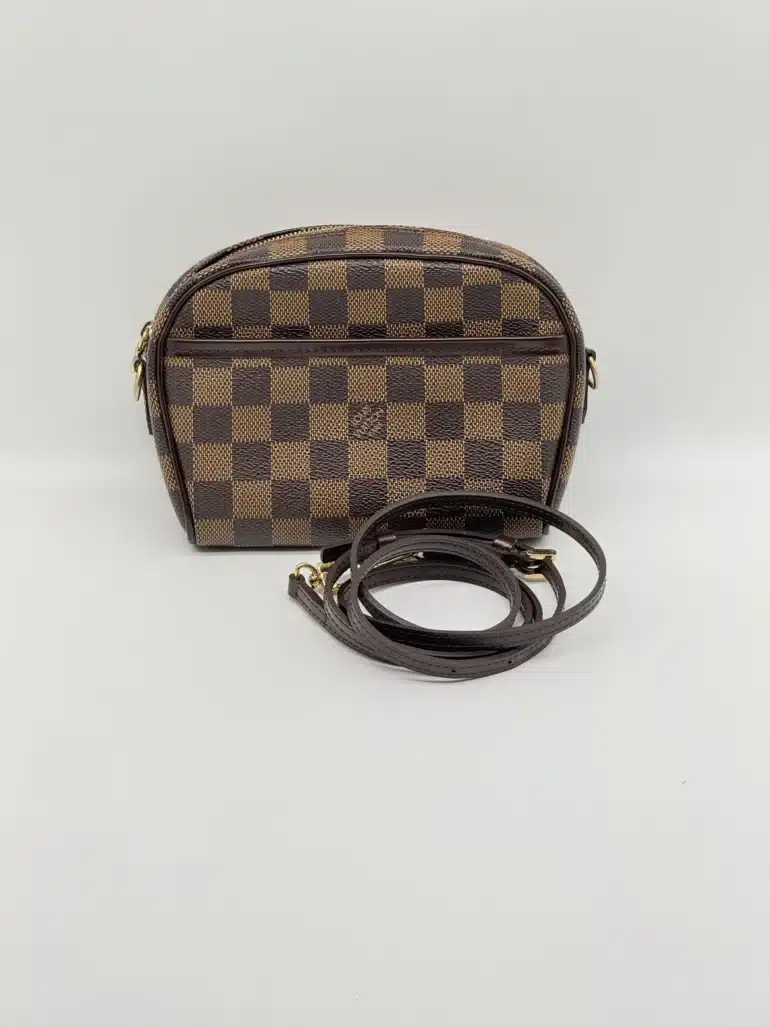 Pre Owned Louis Vuitton Damier Ebene Pochette Ipanema Crossbody