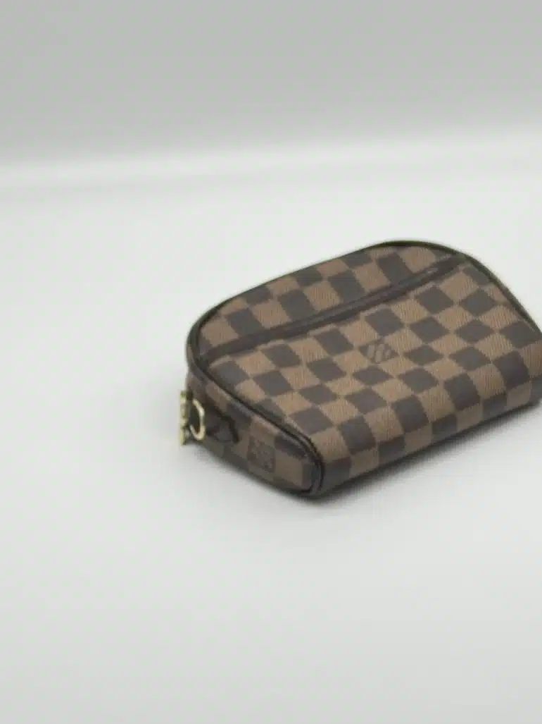 Pre Owned Louis Vuitton Damier Ebene Pochette Ipanema Crossbody