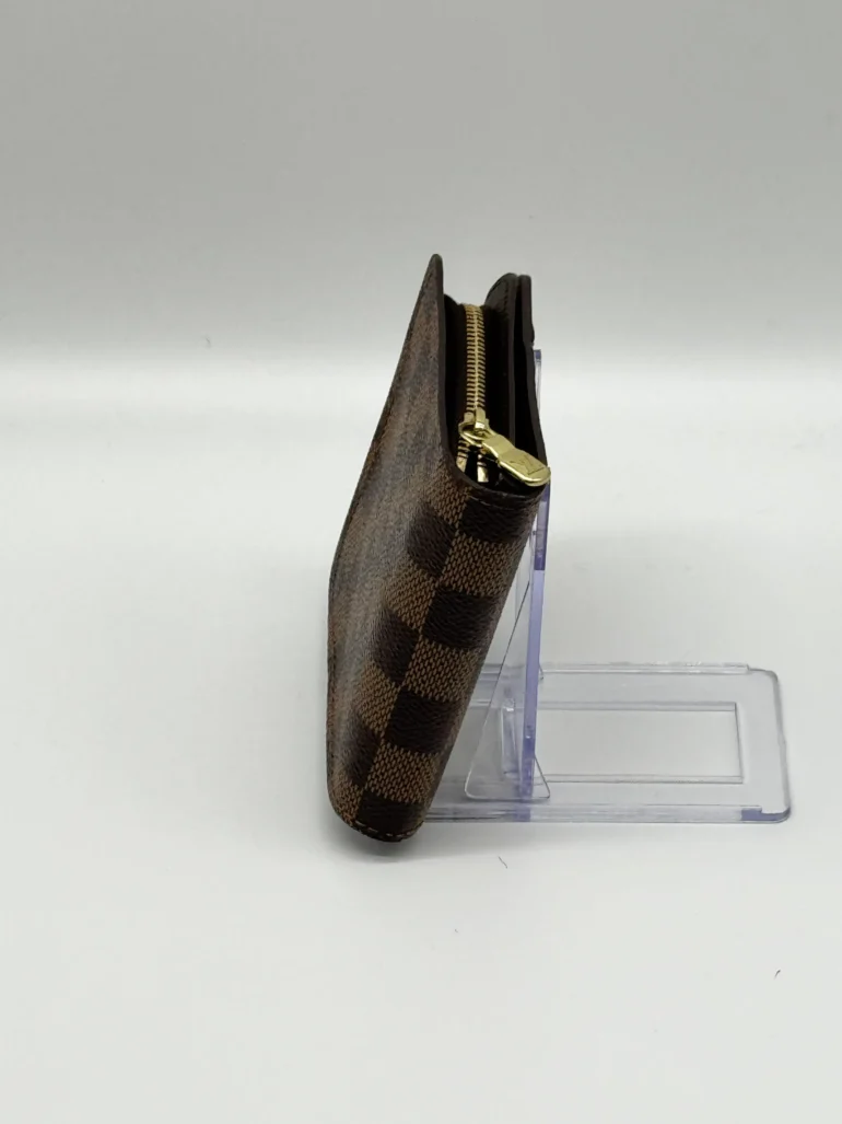 Pre Owned Louis Vuitton Compact Damier Ebene Zippy Wallet