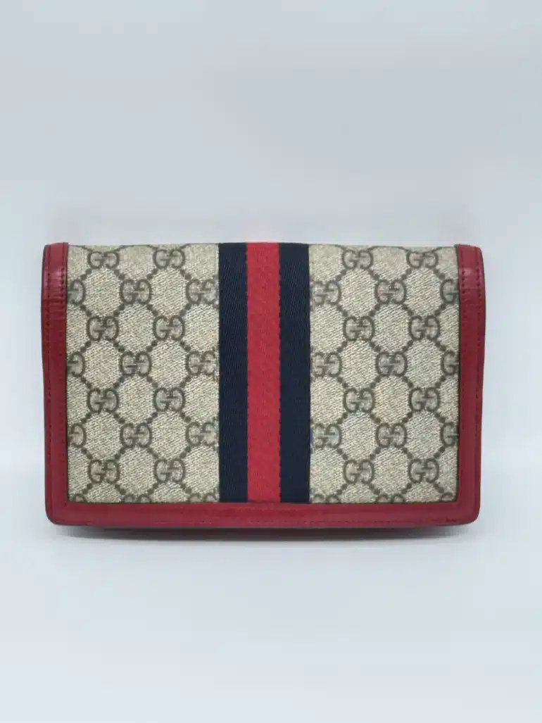 Pre Owned GUCCI GG Supreme Queen Margaret Wallet on Chain