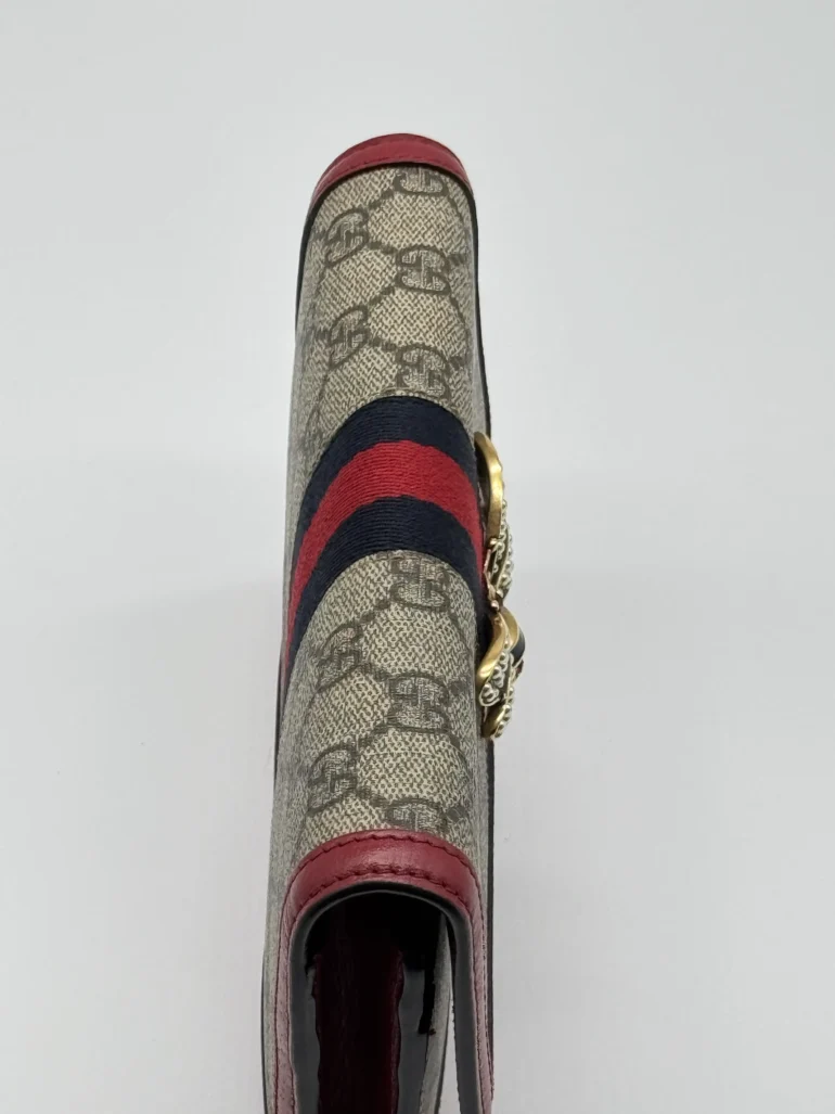 Pre Owned GUCCI GG Supreme Queen Margaret Wallet on Chain
