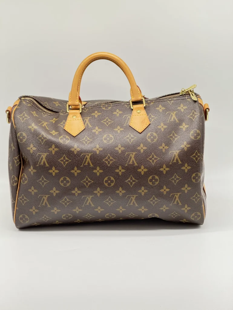 Pre Owned Louis Vuitton Speedy 35 Bandolier Monogram Crossbody
