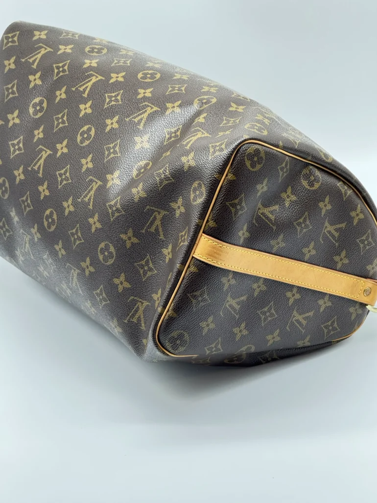 Pre Owned Louis Vuitton Speedy 35 Bandolier Monogram Crossbody