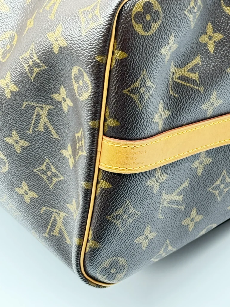 Pre Owned Louis Vuitton Speedy 35 Bandolier Monogram Crossbody