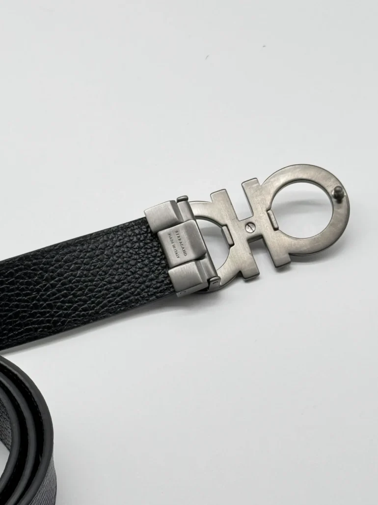Pre Owned Ferragamo Leather Belt Size 110 cmm, 44 inches, Size 16
