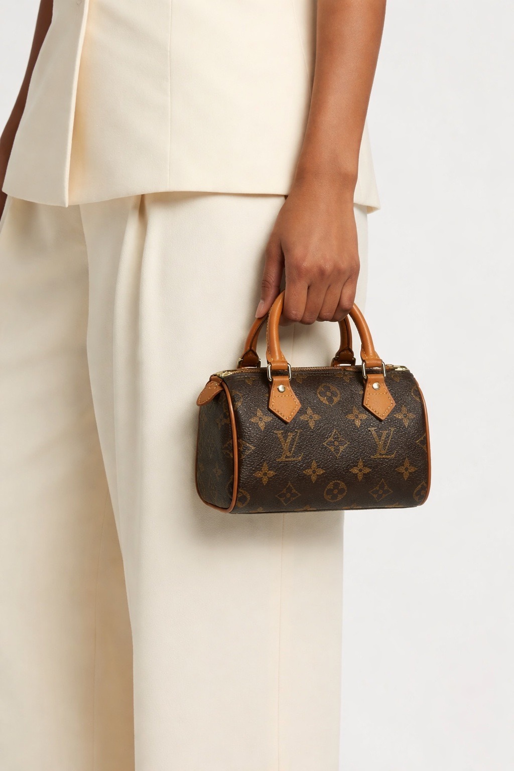 Pre Owned LOUIS VUITTON Monogram Speedy Mini (HL)