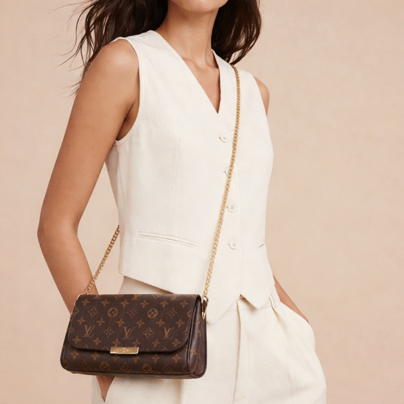 Pre Owned Louis Vuitton Favorite MM Monogram Crossbody Bag