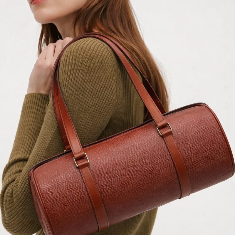 Pre Owned Louis Vuitton Epi Soufflot Fawn Set