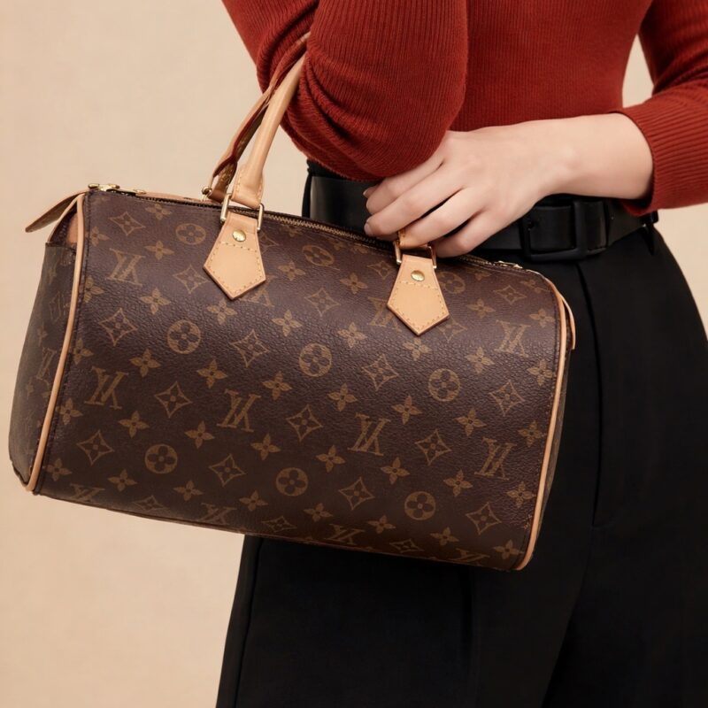 Pre Owned LOUIS VUITTON Speedy 30 Monogram Top Handle Tote