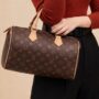 Pre Owned LOUIS VUITTON Speedy 30 Monogram Top Handle Tote