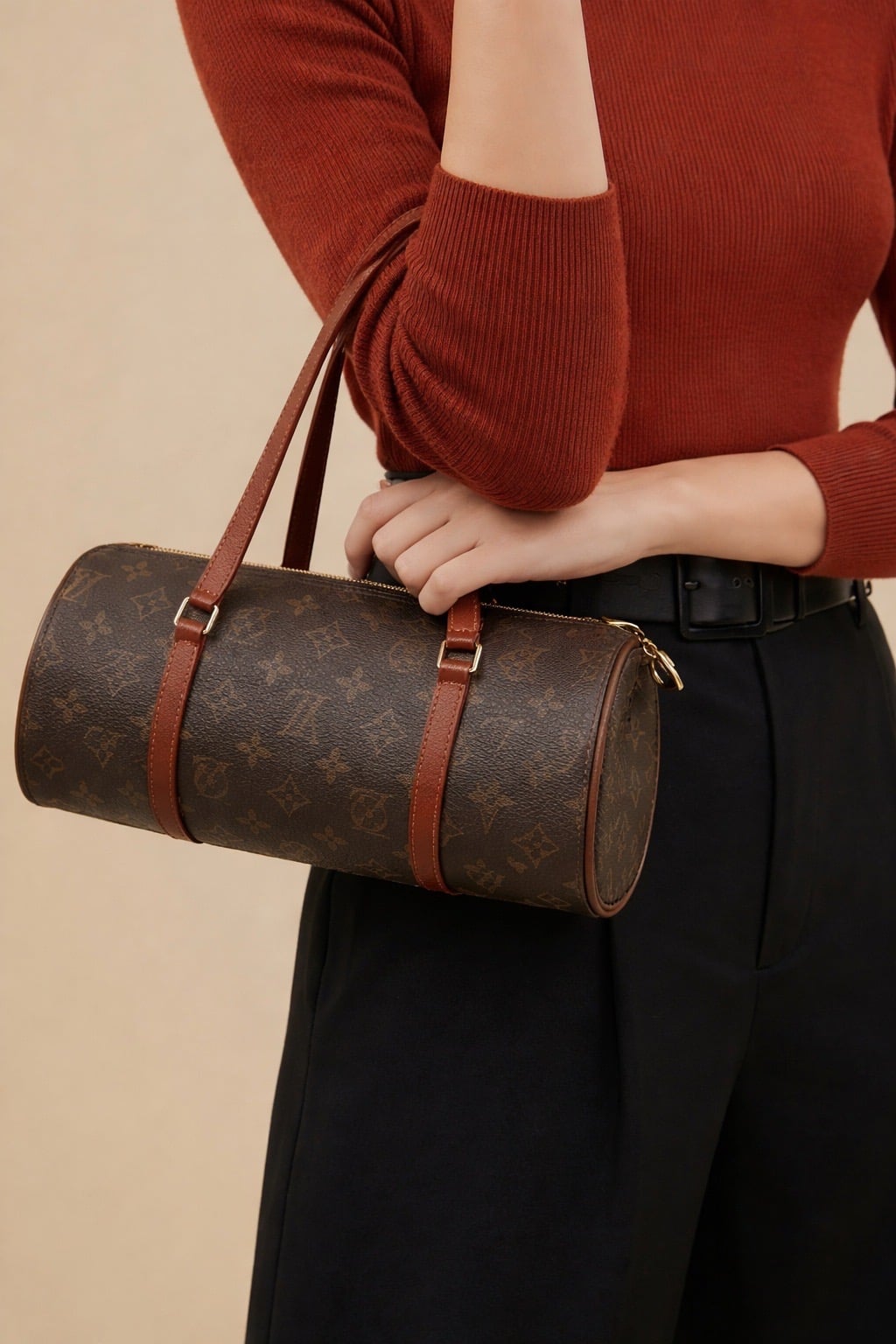 Pre Owned LOUIS VUITTON Papillion Set Monogram Canvas